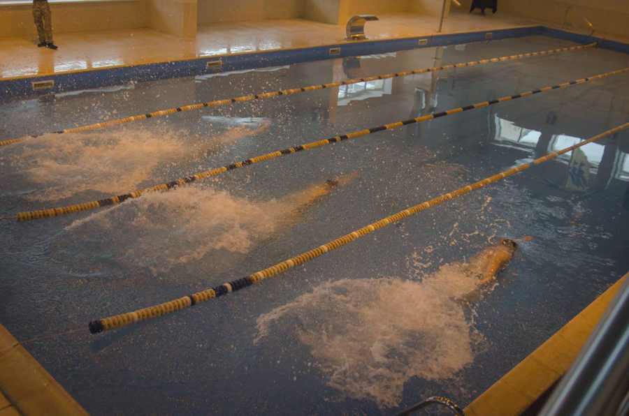 АЗОВЦІ ПОЗМАГАЛИСЯ У ПЛАВАННІ