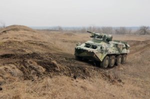 Тренувальні заняття екіпажів БТР