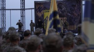 Полк АЗОВ відсвяткував чотириріччя у Бердянську