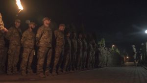 АЗОВЦІ ВШАНУВАЛИ ПАМ`ЯТЬ ПОЛЕГЛОГО СОКОЛА