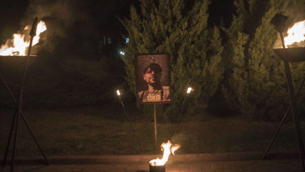 АЗОВЦІ ВШАНУВАЛИ ПАМ`ЯТЬ ПОЛЕГЛОГО СОКОЛА