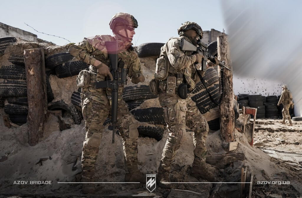 Відпрацювання зачистки будівлі піхотою «Азову»
