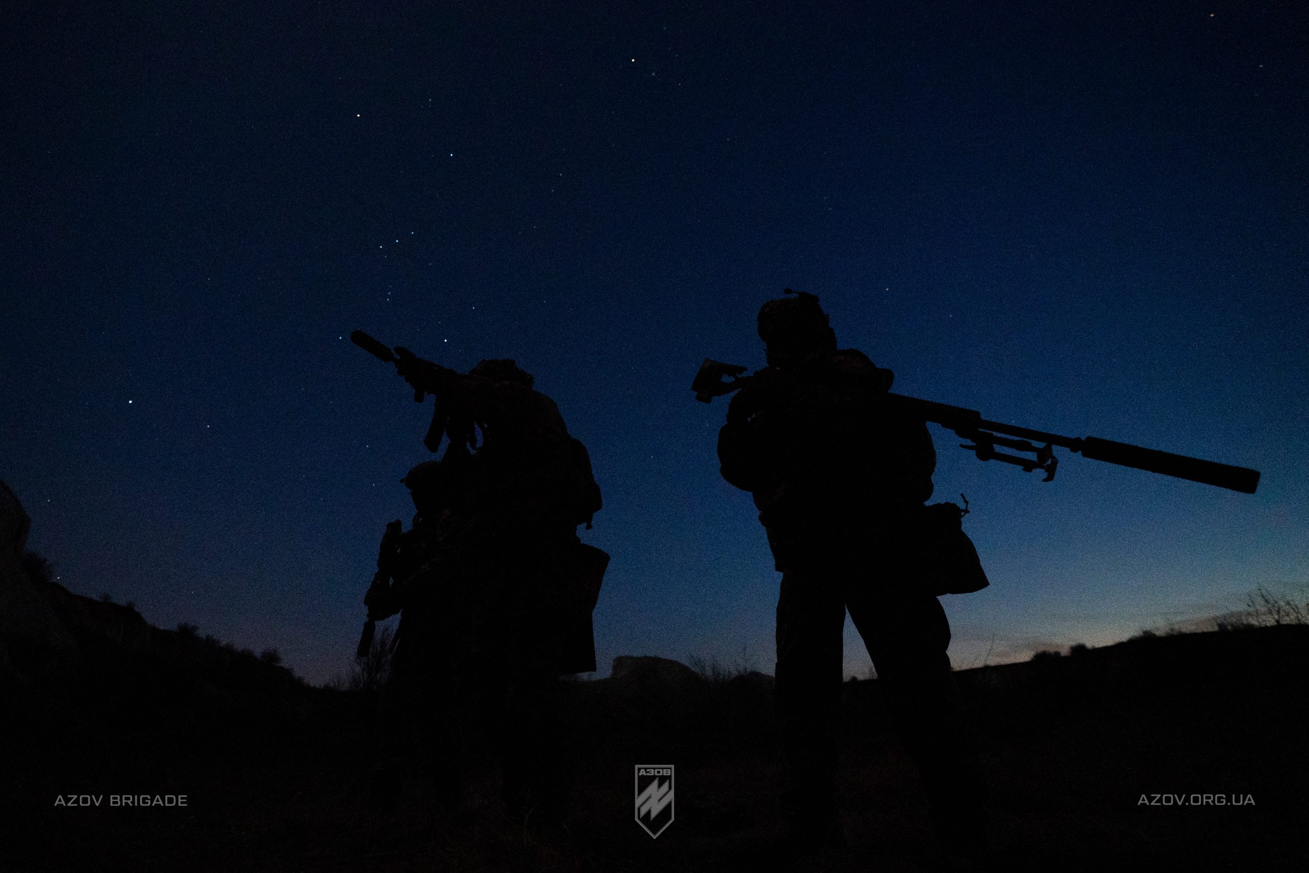 бійці загону снайперів 12-ої бригади спеціального призначення «Азов»