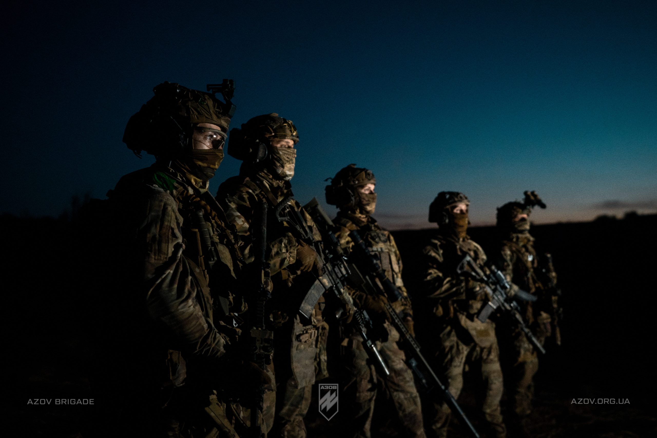 бійці загону снайперів 12-ої бригади спеціального призначення «Азов»