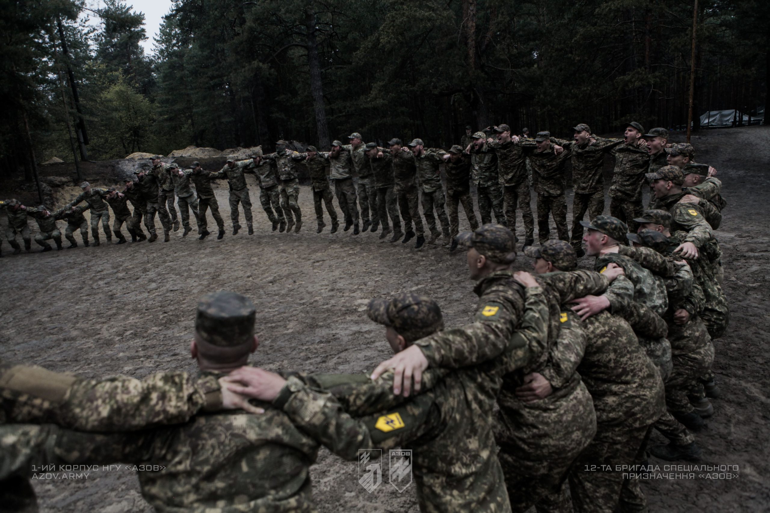 Випуск рекрутів 12-ої бригади «Азов» після завершення БКБП