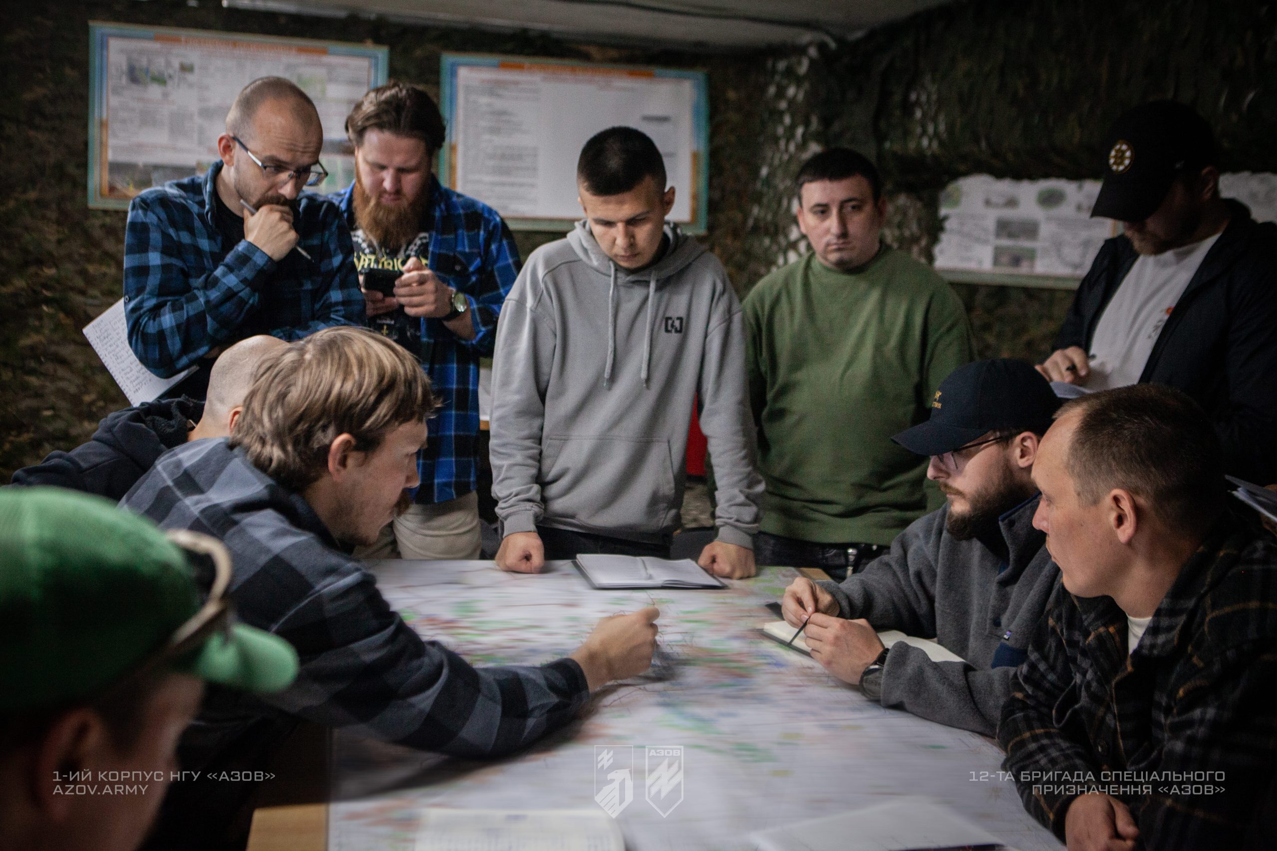 Офіцери 1-го корпусу НГУ «Азов» взяли участь у командно-штабних навчаннях.