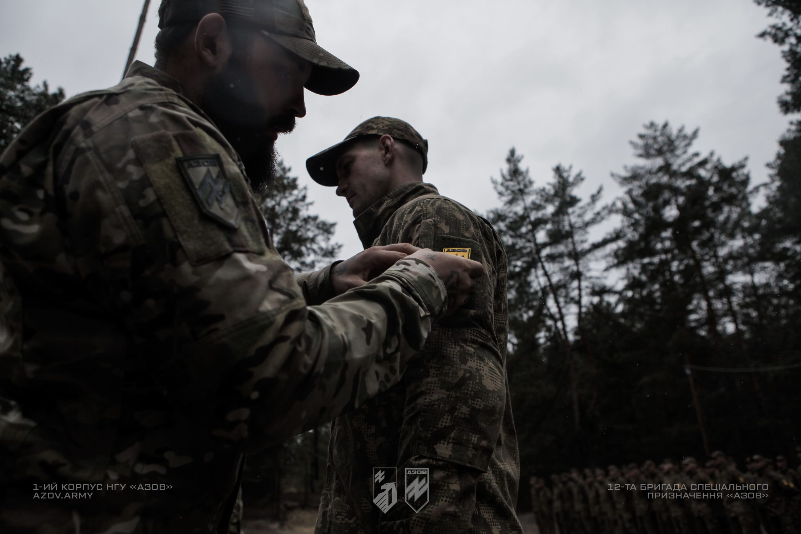Випуск рекрутів 12-ої бригади «Азов» після завершення БКБП