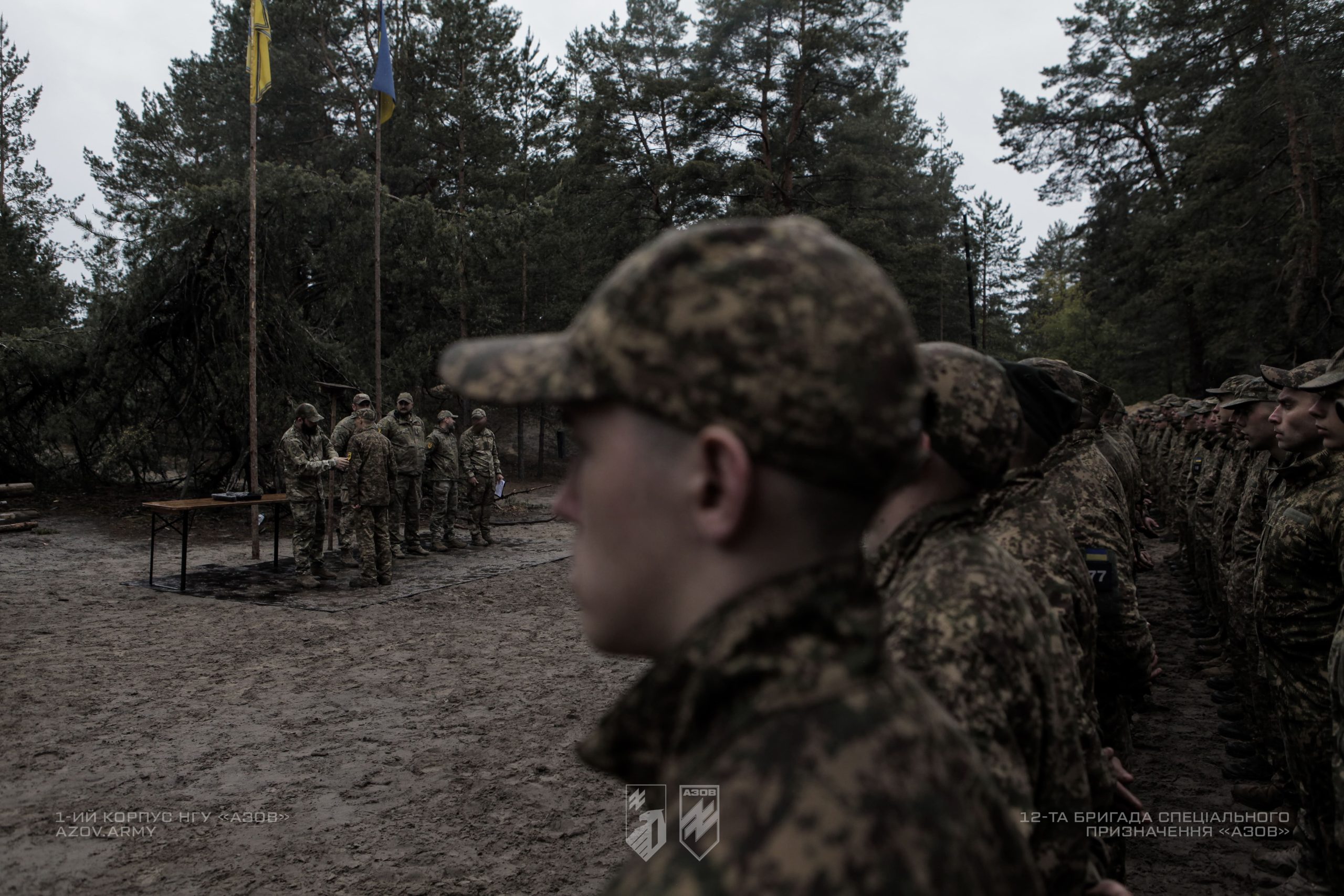 Випуск рекрутів 12-ої бригади «Азов» після завершення БКБП