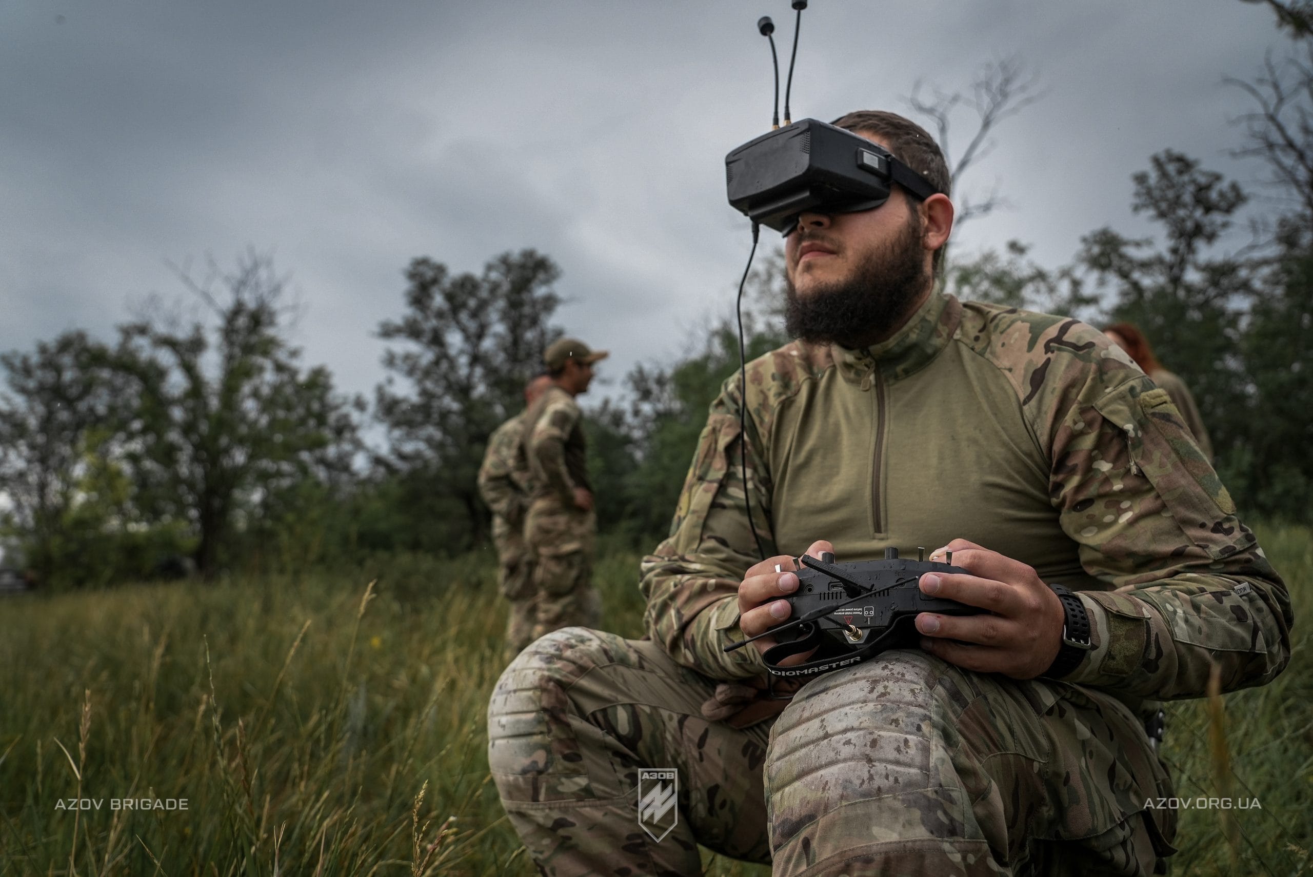 UAV operator training in the International Battalion of the 12th Azov Brigade.