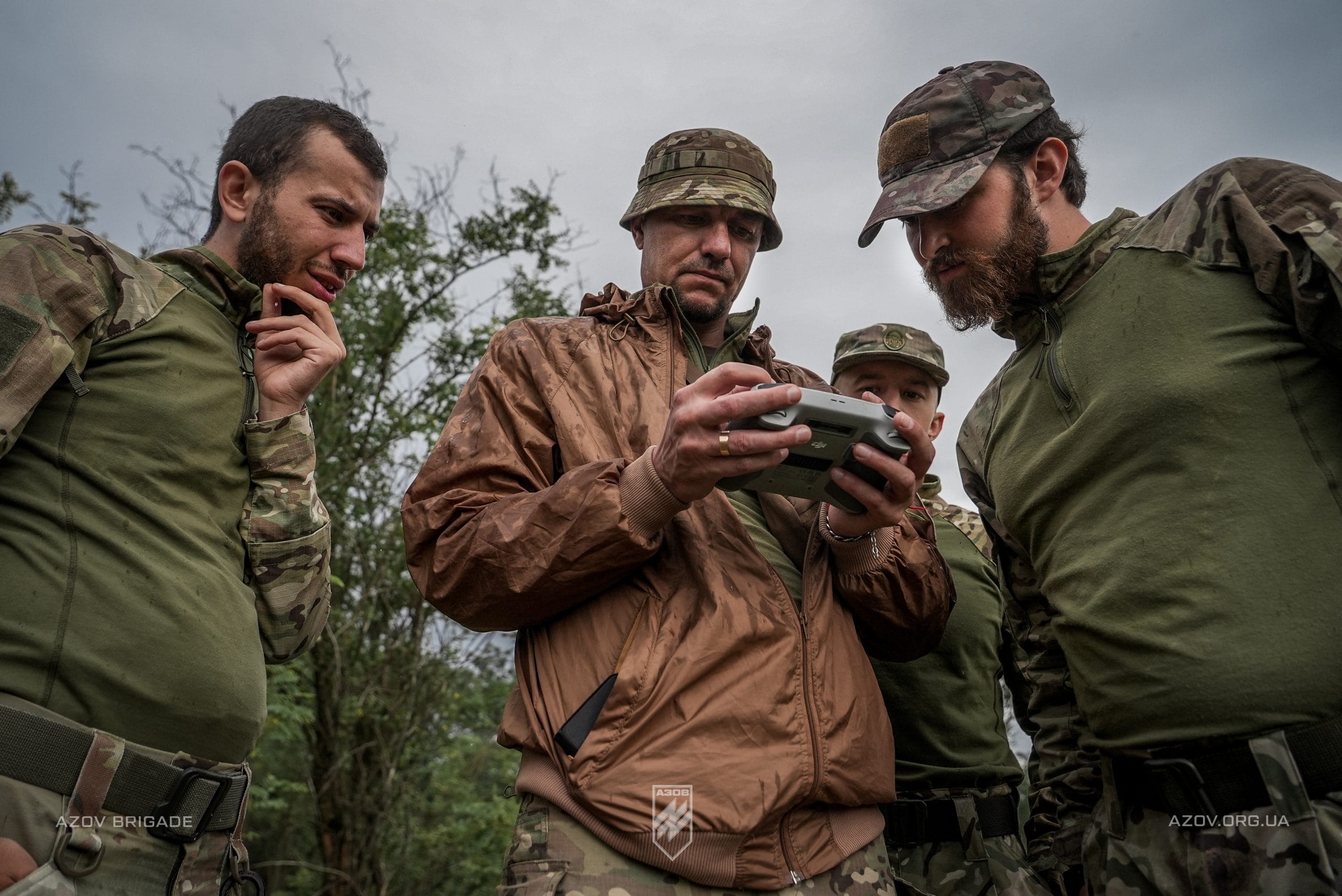 UAV operator training in the International Battalion of the 12th Azov Brigade.