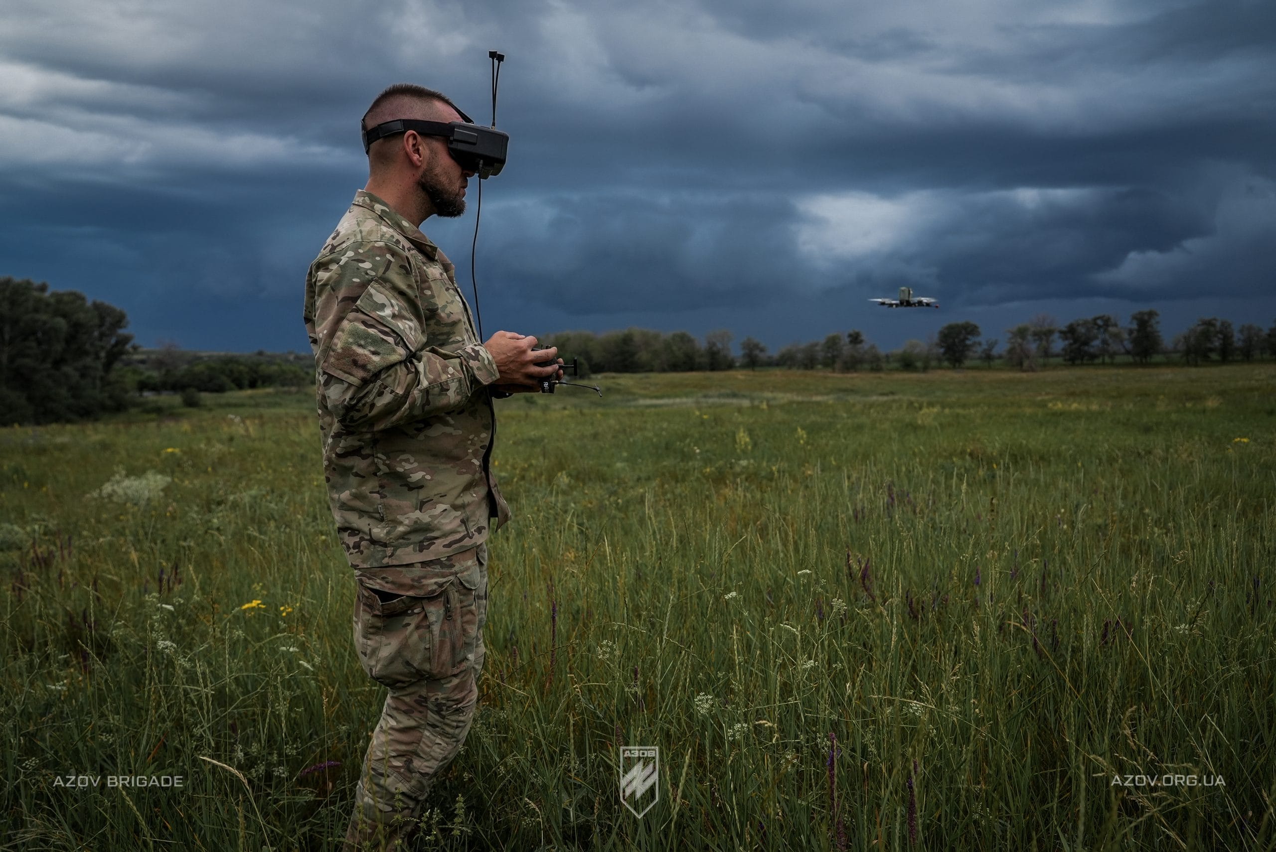 UAV operator training in the International Battalion of the 12th Azov Brigade.