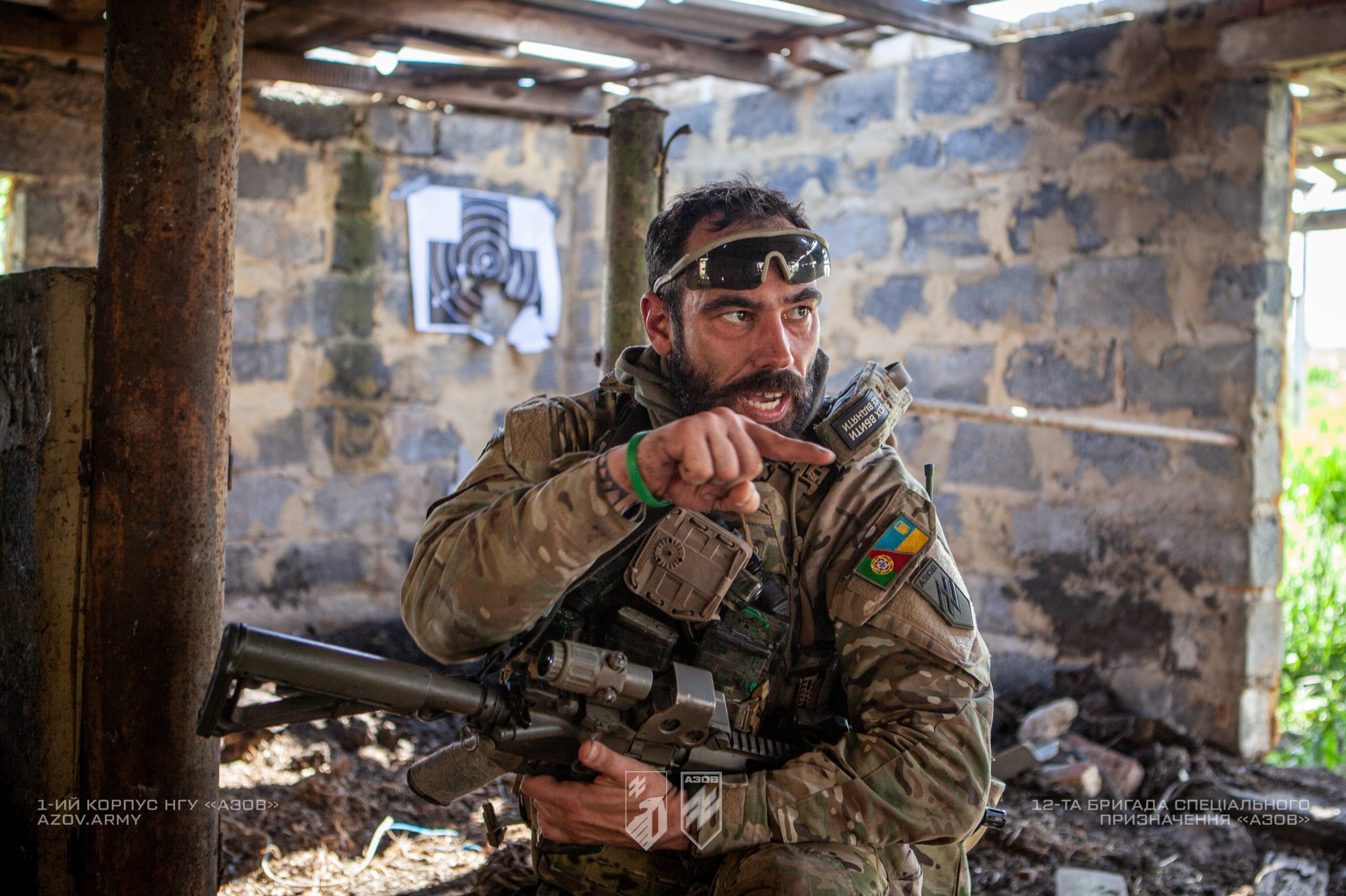 На світлинах – тренування іноземців Інтернаціонального батальйону 12-ої бригади спеціального призначення «Азов».